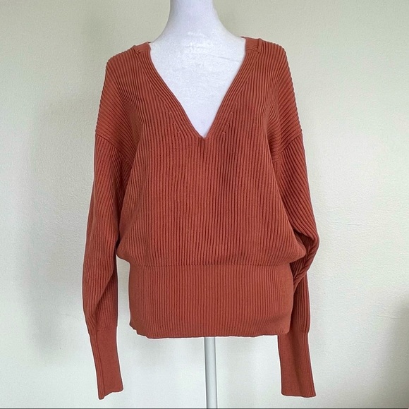 Free People Sweaters - Free People Ballooned Sleeve Ribbed Sweater